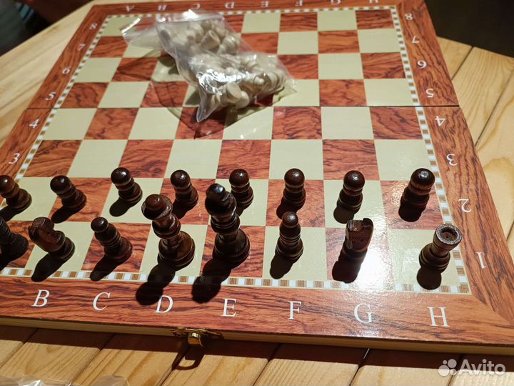 Шахматы, нарды, шашки 3в1