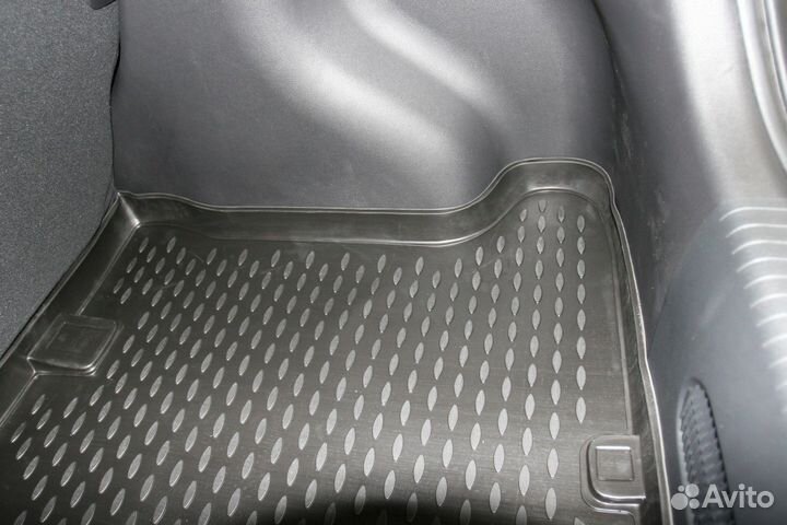 Коврик автомобильный резиновый в багажник solaris
