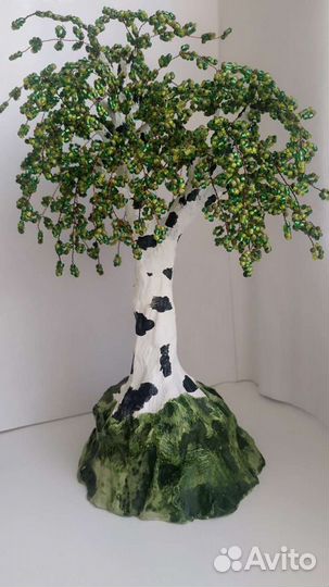 Берёза из бисера