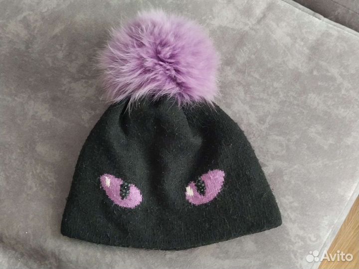 Шапка зимняя для девочки 9-12 лет