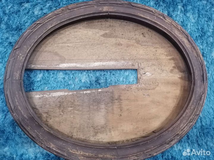 Старинная овальная рама под зеркало резьба
