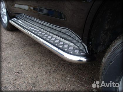 Пороги нержавейка d-53 Jeep Grand Cherokee