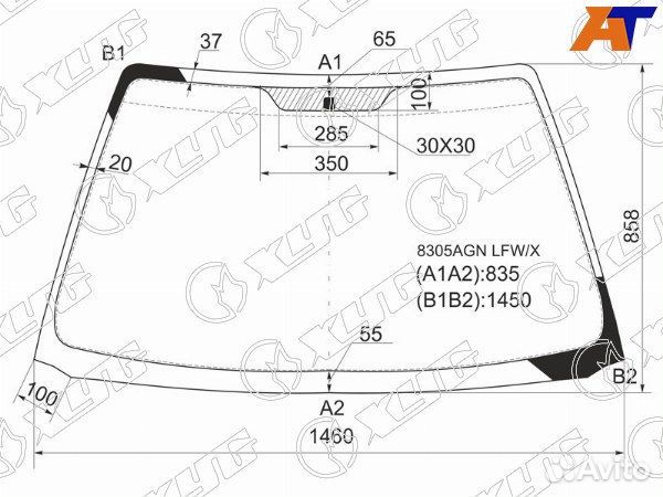 Стекло лобовое toyota caldina