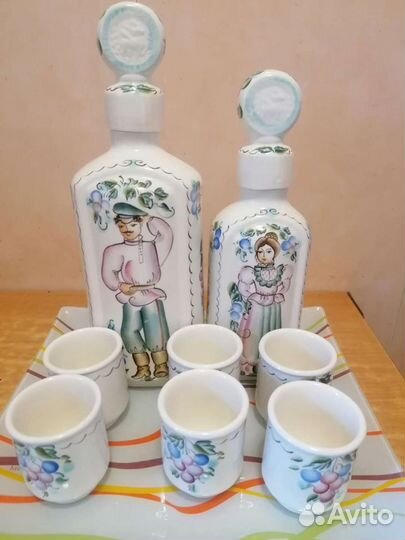 Набор Штоф с чарками казак и казачка
