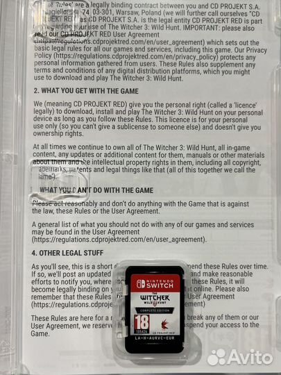The Witcher 3 complete edition nintendo switch EUR