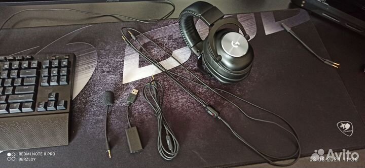 Logitech G Pro X Проводные наушники(Игровые)