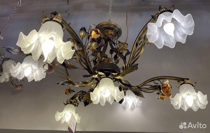 Люстра флористика, новая