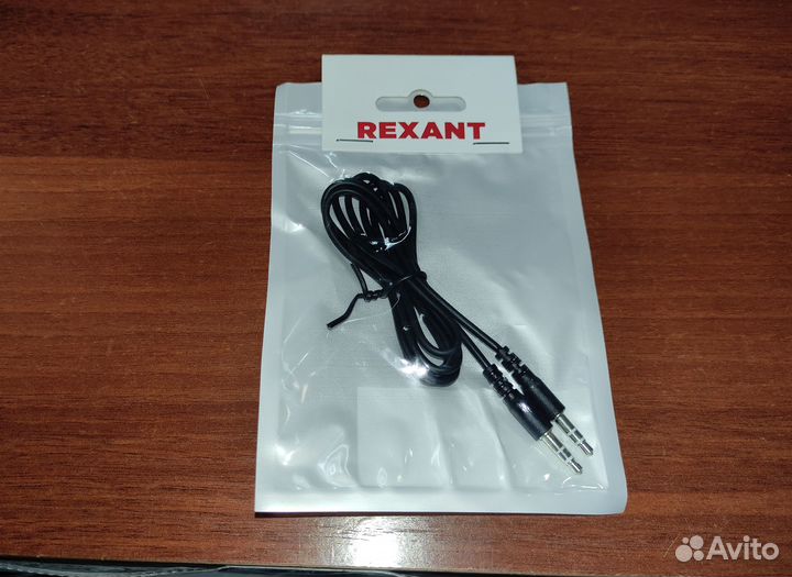 Кабель AUX, 1.0m, 3.5mm JackM, rexant