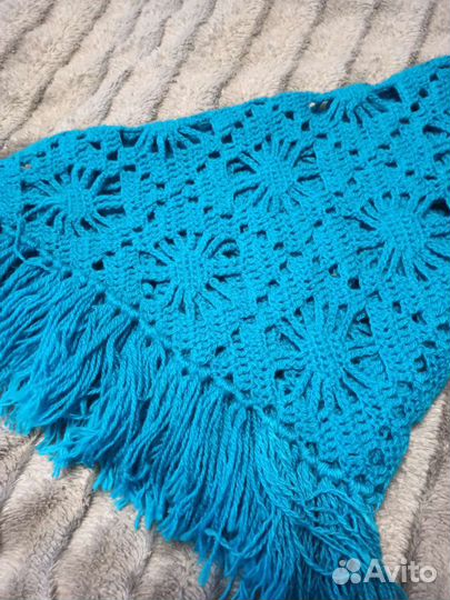 Платок шаль ручная вязка