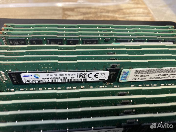 Память сервера 8Gb 36шт 288Gb PC3-12800R 1Rx4