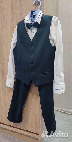 Школьный костюм для мальчика 128 синий