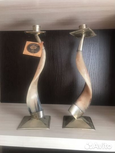 Подсвечники из рога