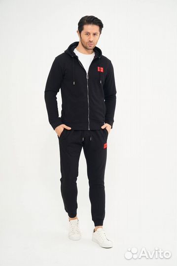 Спортивный костюм Hugo Boss с капюшоном черный