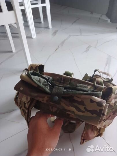 Тактический пояс с подсумками мультикам