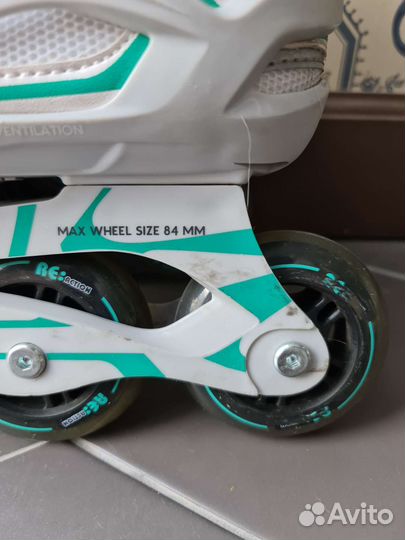 Ролики/роликовые коньки женские Re:action, защита