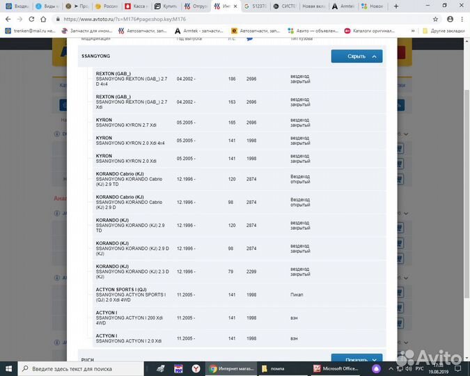 Помпа dolz на SsangYong и Mercedes, Daewoo