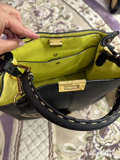 Сумка fendi натуральная кожа