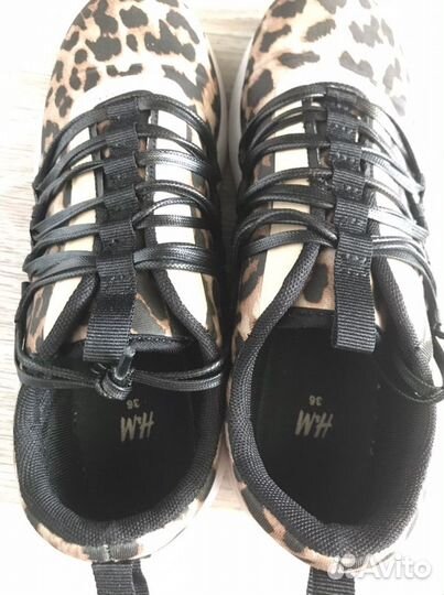 Кроссовки леопардовые h&m