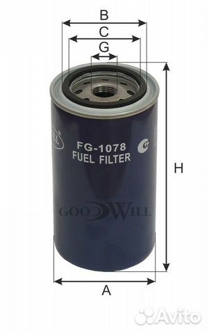 Фильтр топливный goodwill FG1078