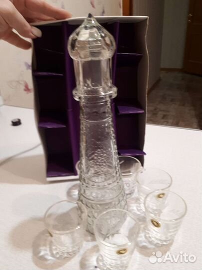Набор графин и рюмки СССР