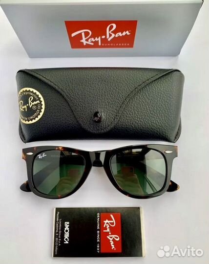 Очки ray ban wayfarer 50 зеленые