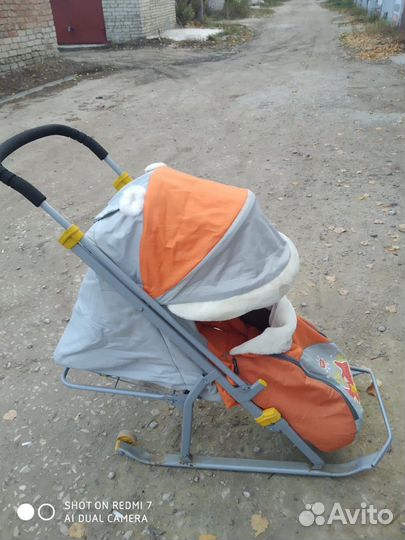 Сани коляска детские
