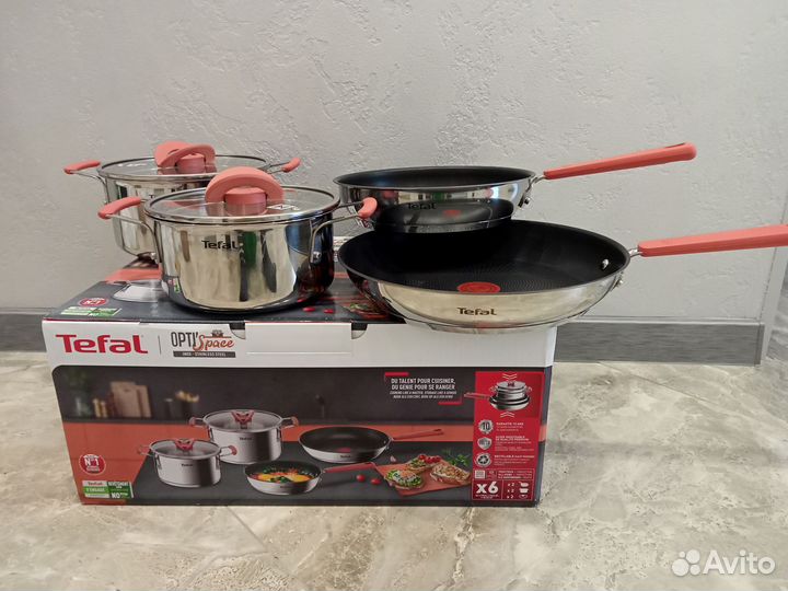 Набор посуды tefal opti'space