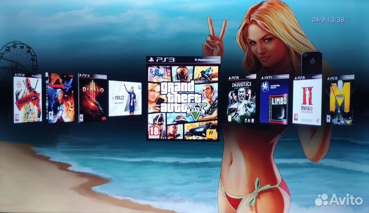 Sony PS3 Slim 320gb/Прошита/Evilnat/30 Игр