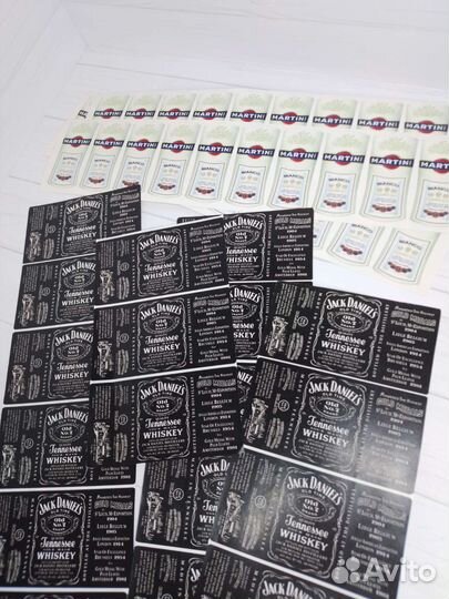 Наклейка на мыло Мартини