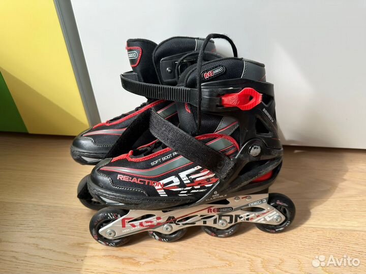 Ролики Reaction Rainbow красные