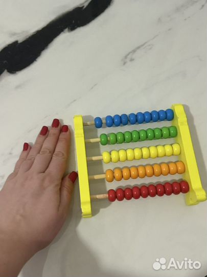 Деревянные счеты детские