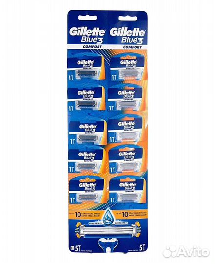 Gillette Blue 3 Comfort одноразовые станки