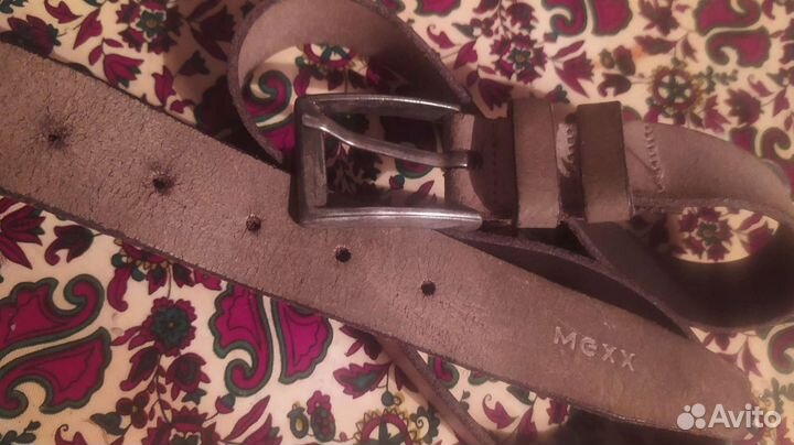 Ремень кожаный винтаж mexx