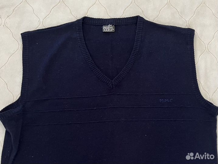 Пуловер без рукавов мужской