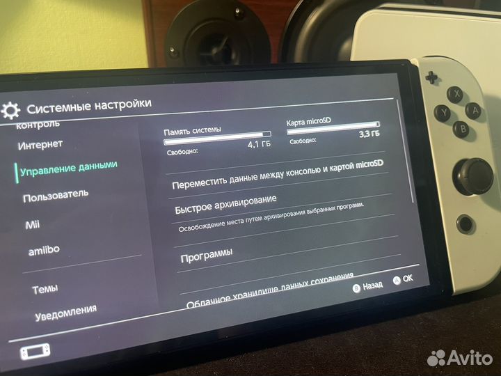 Nintendo Switch Oled прошитая 128gb