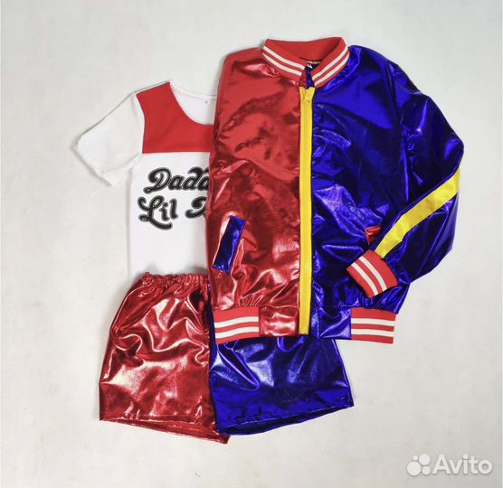 Костюм для девочки Харли Квин 116-128см