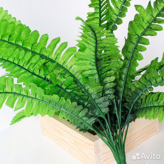 Папоротник, зелень искусственная, 47 см., набор 2 букета
