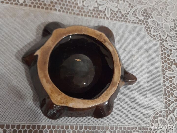 Пепельница черепаха керамика