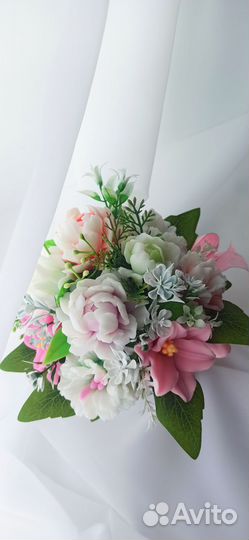 Букет из мыльных цветов