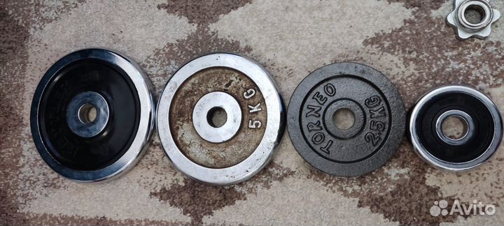 Штанга 36,5кг. И гриф EZ