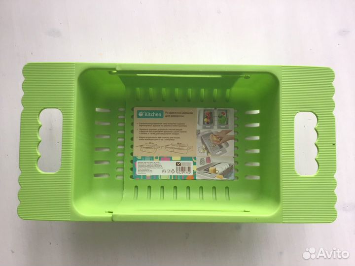 Раздвижной дуршлаг для раковины