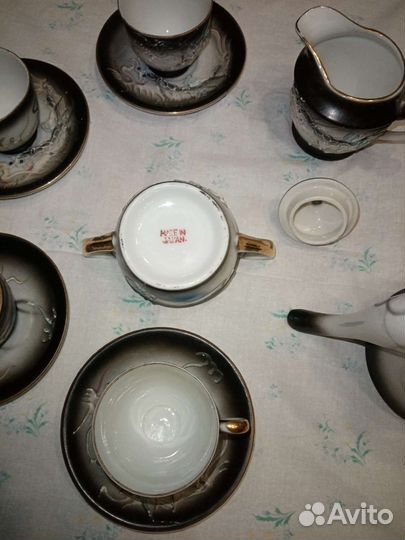 Чайный сервиз фарфор Япония дракон