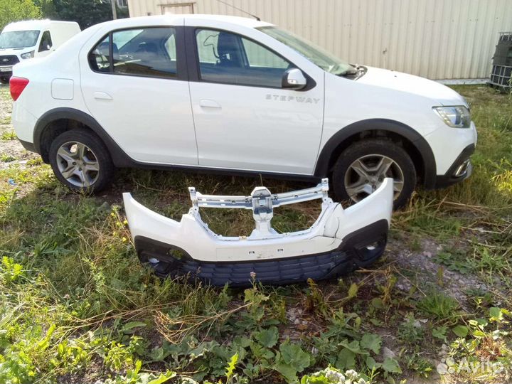 Бампер передний renault logan 2 stepway
