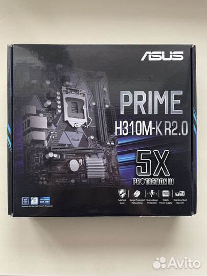 Материнская плата asus h310m-k r2.0