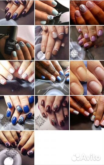 Маникюр с покрытием гель-лак, наращивание