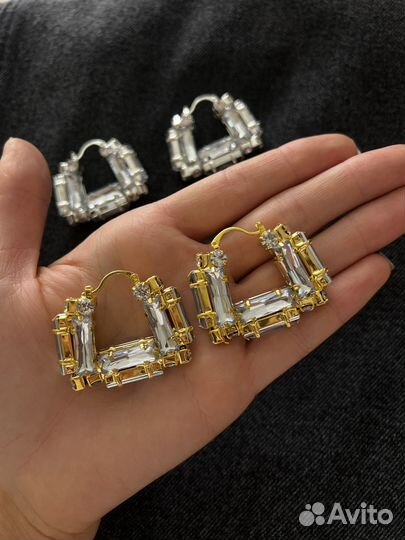 Серьги в стиле Poizon drop