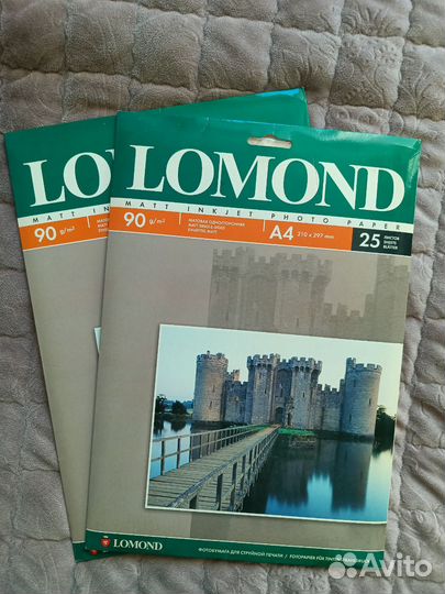 Lomond a4 одним лотом 16 пачек фотобумага