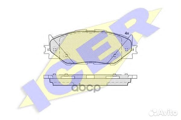 Колодки торм.диск. Lexus IS II 181750 Icer