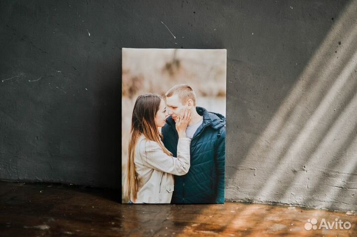 Портрет по фото на холсте