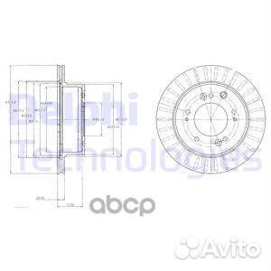 Диск торм задн Kia Sorento 06- bg4331 Delphi